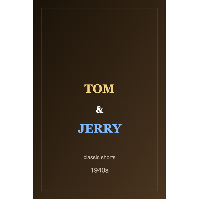Постер: Tom and Jerry